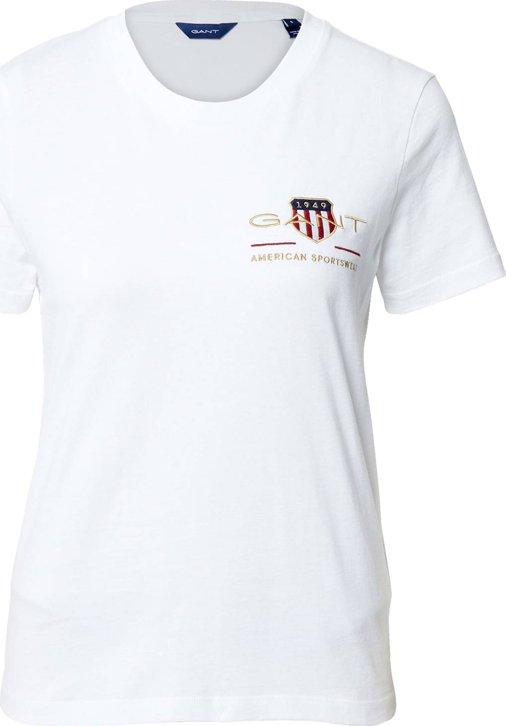 GANT Tričko modrá / krvavě červená / bílá