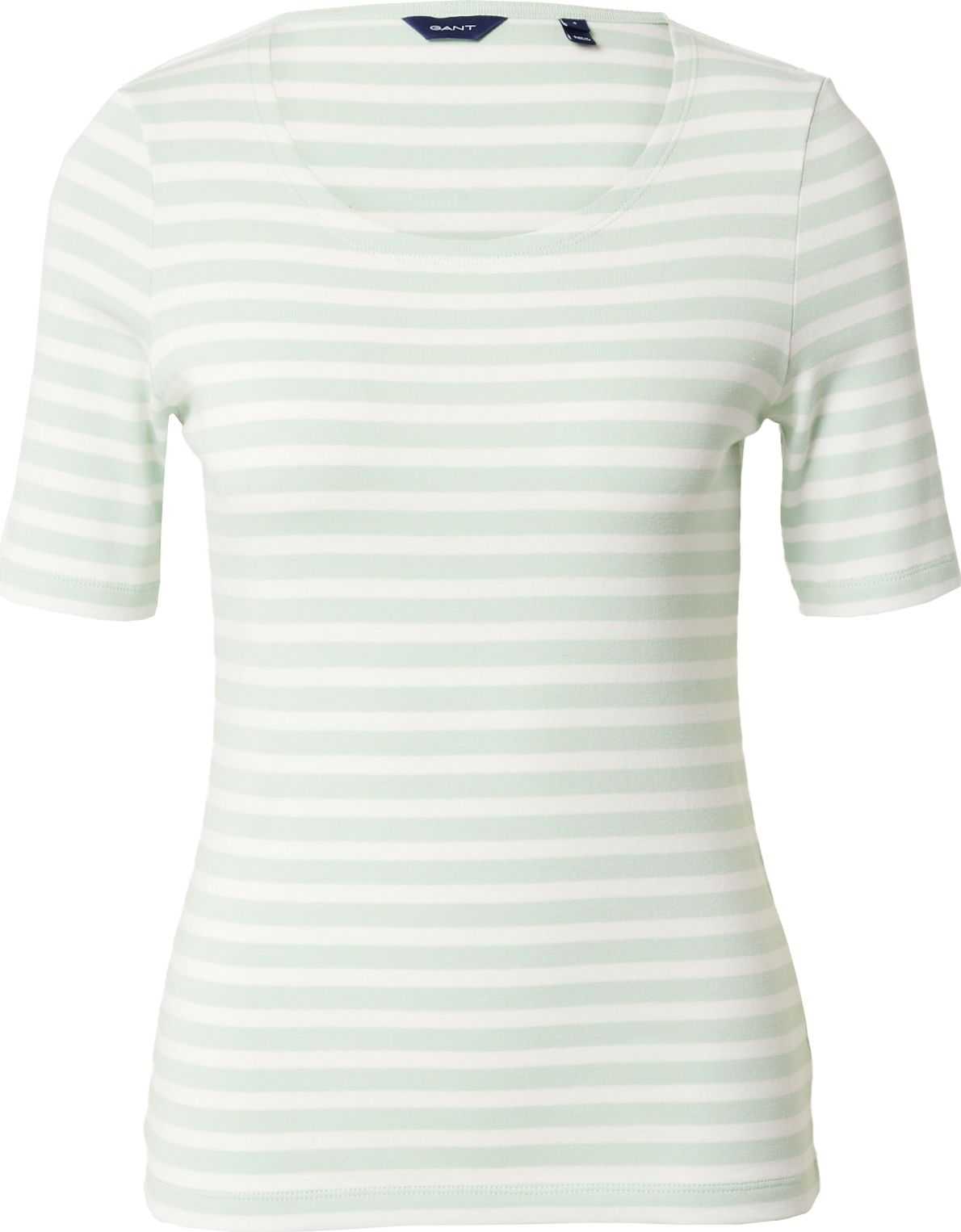 GANT Tričko mátová / bílá