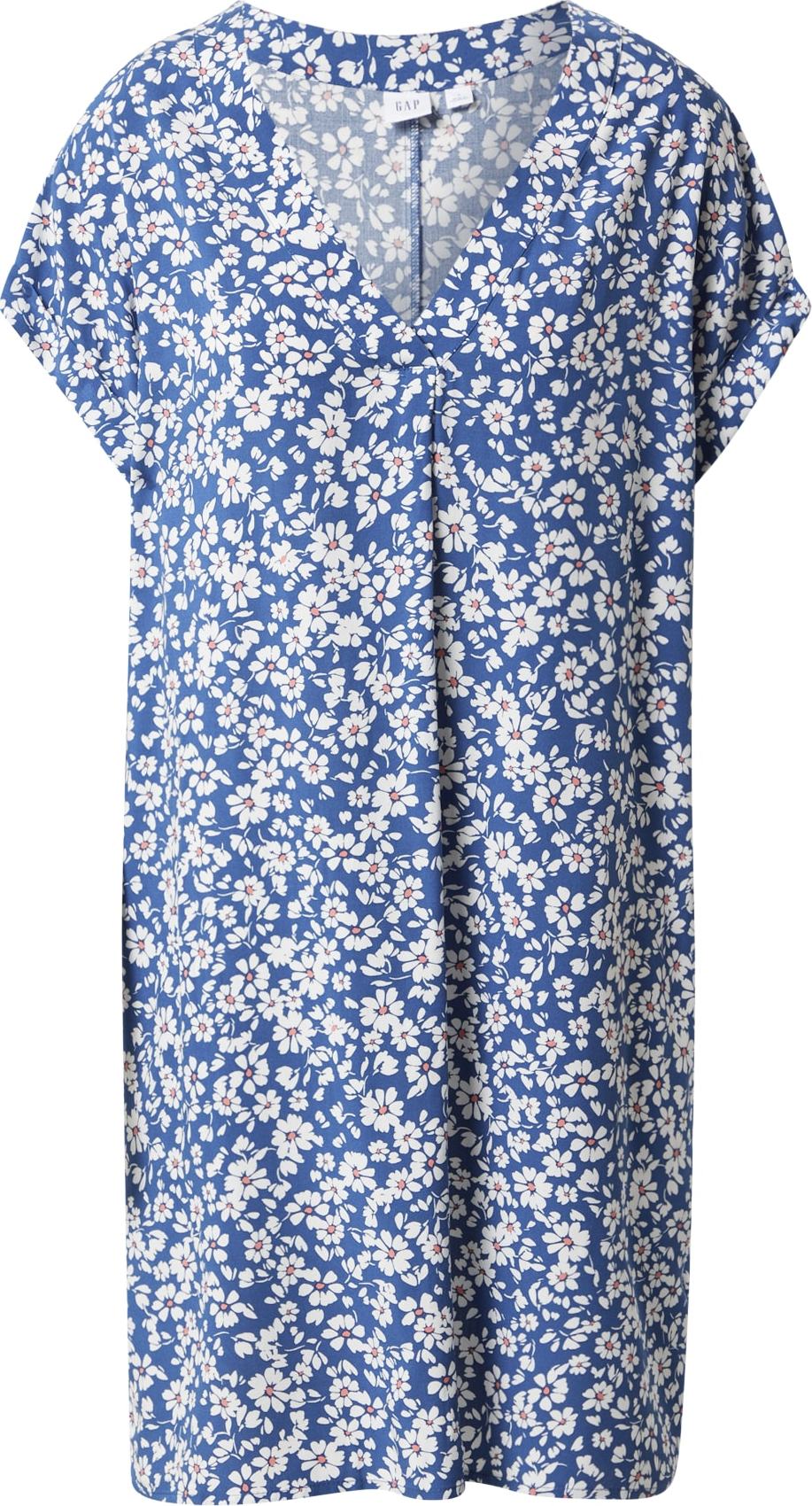 GAP Šaty modrá / humrová / bílá