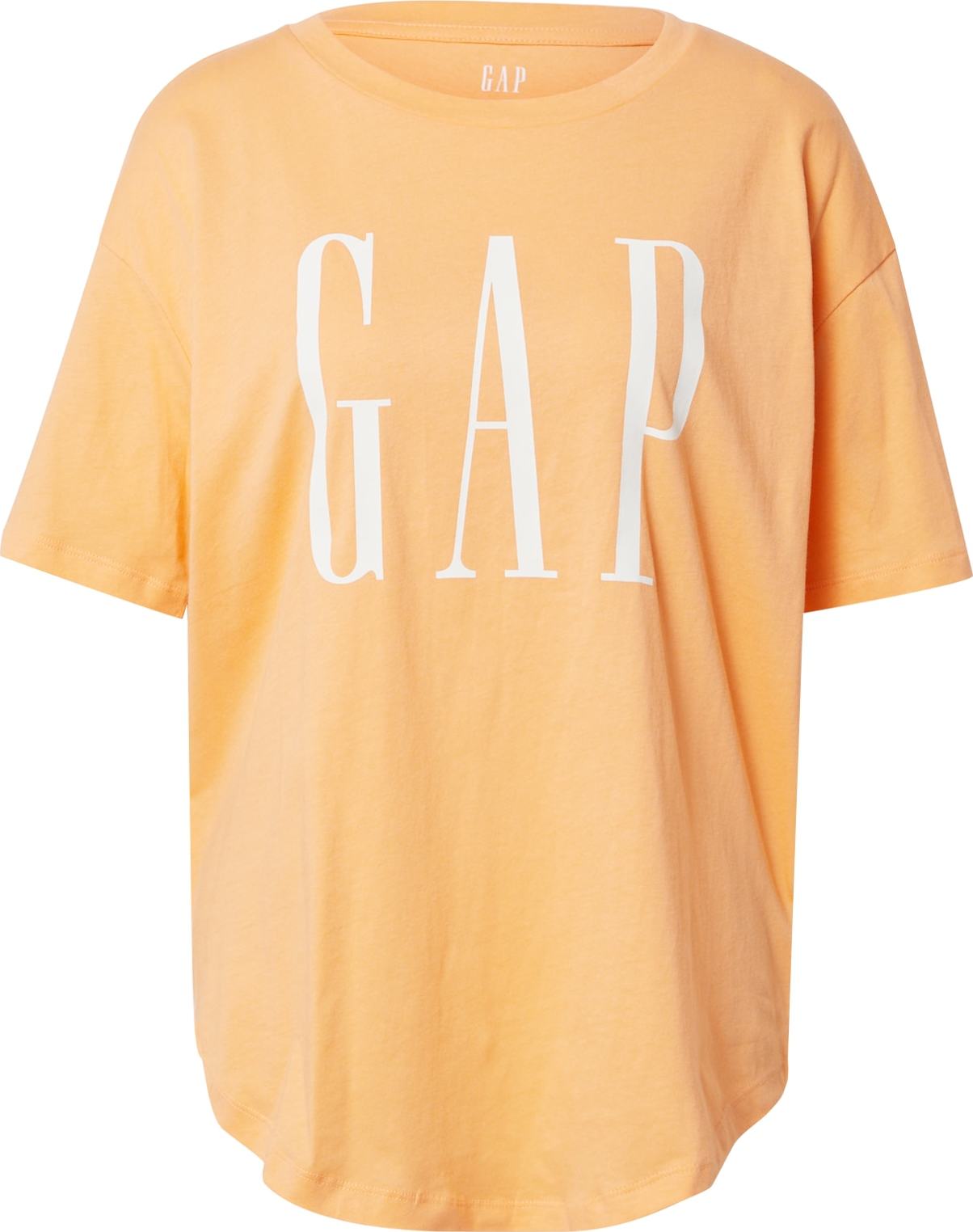 GAP Tričko jasně oranžová / bílá