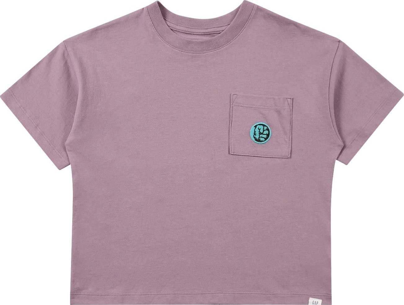 GAP Tričko okrová / nefritová / bledě fialová / černá