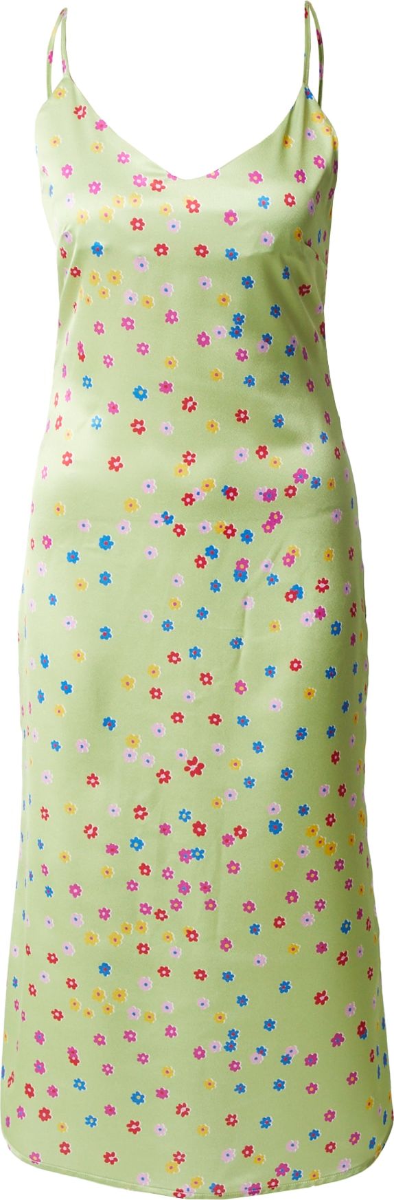 GLAMOROUS Šaty modrá / jablko / pink / červená