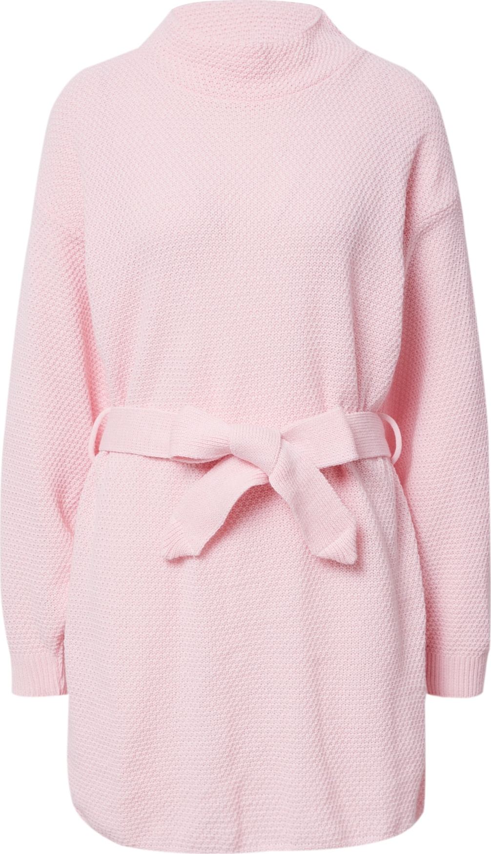 GLAMOROUS Úpletové šaty pastelově růžová