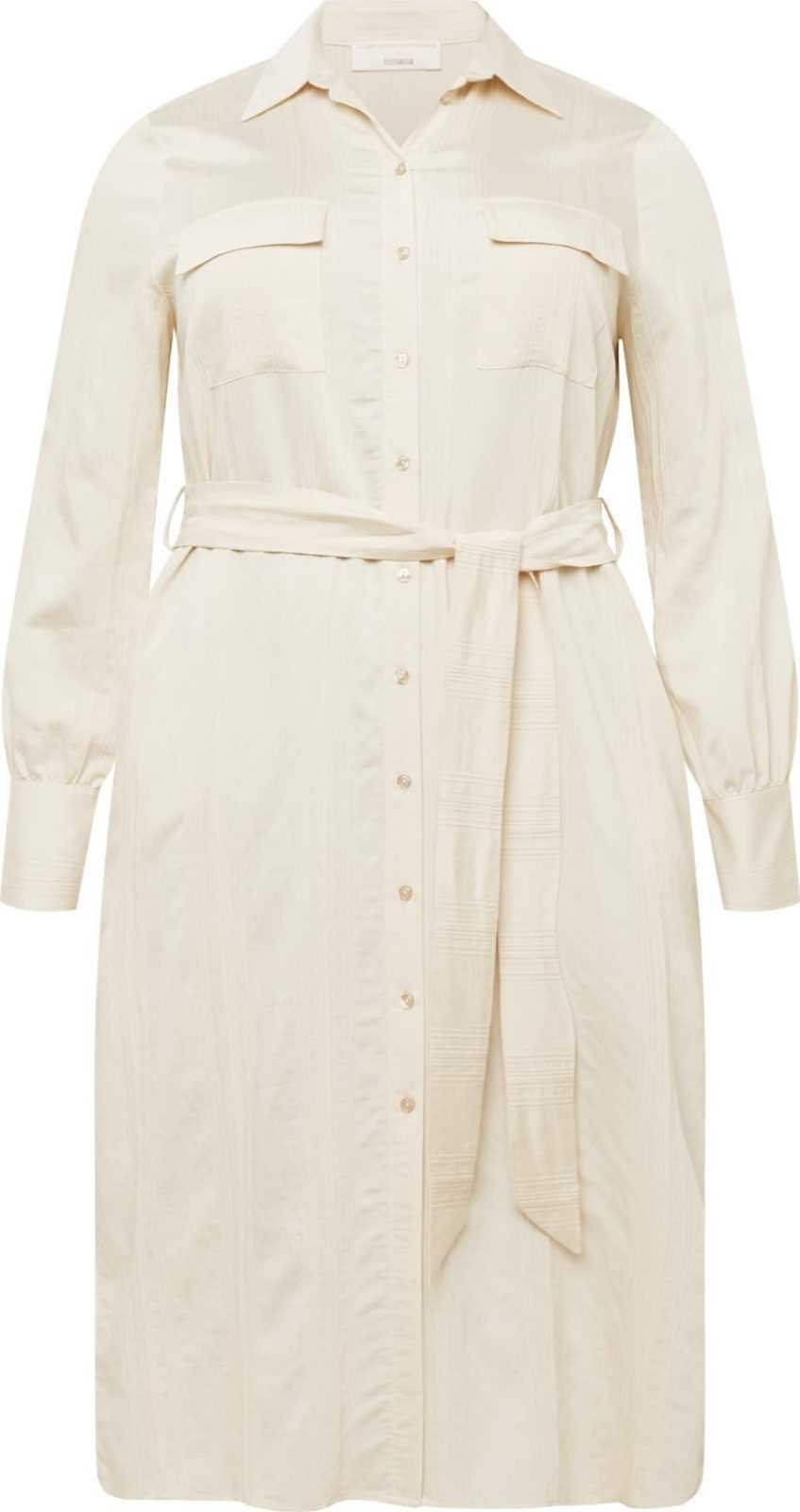 Guido Maria Kretschmer Curvy Collection Košilové šaty 'Manuela' přírodní bílá