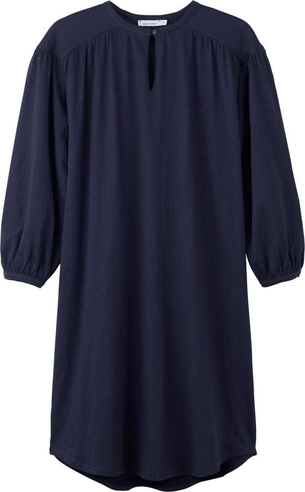 hessnatur Košilové šaty marine modrá