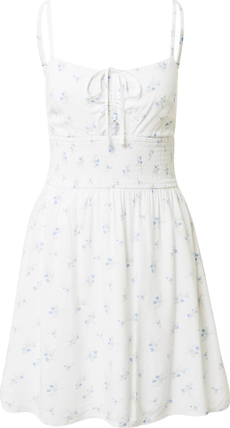 HOLLISTER Letní šaty azurová / světlemodrá / pastelově zelená / bílá