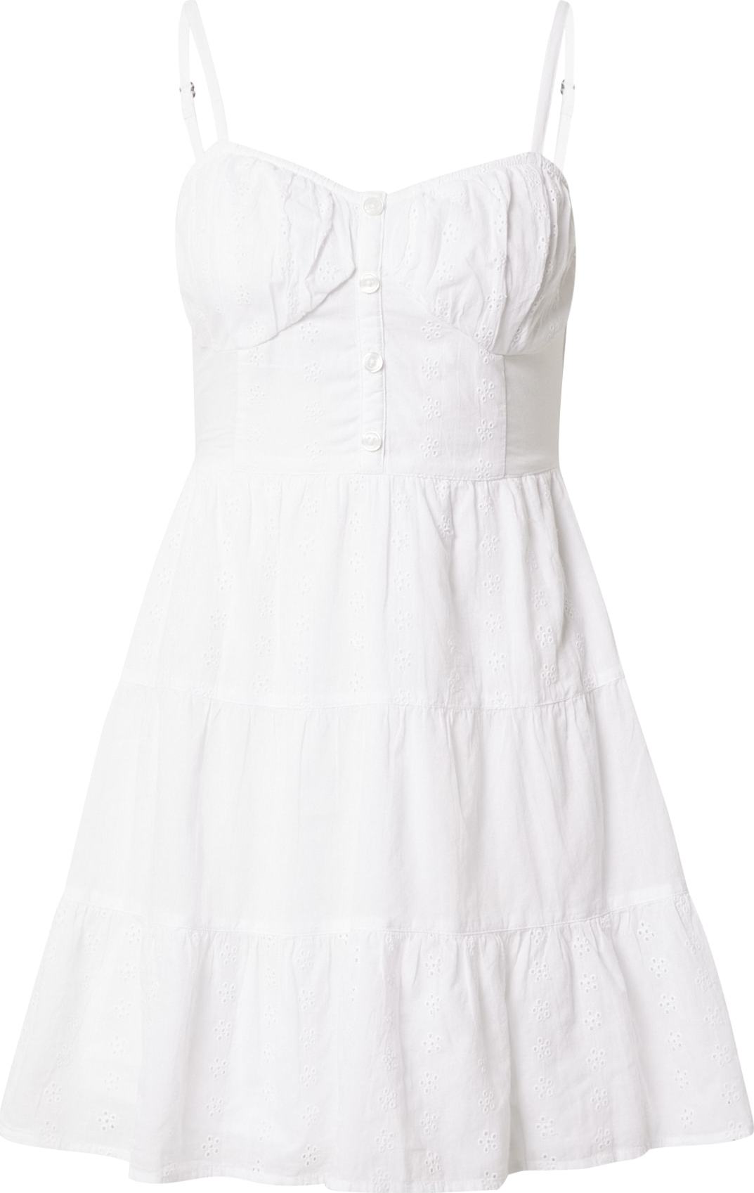 HOLLISTER Letní šaty bílá