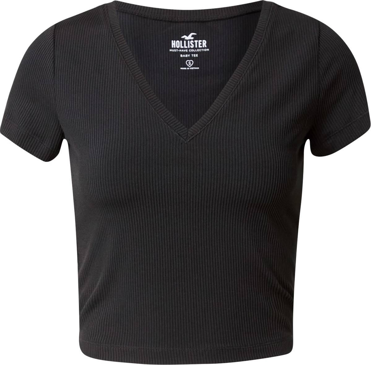 HOLLISTER Tričko černá