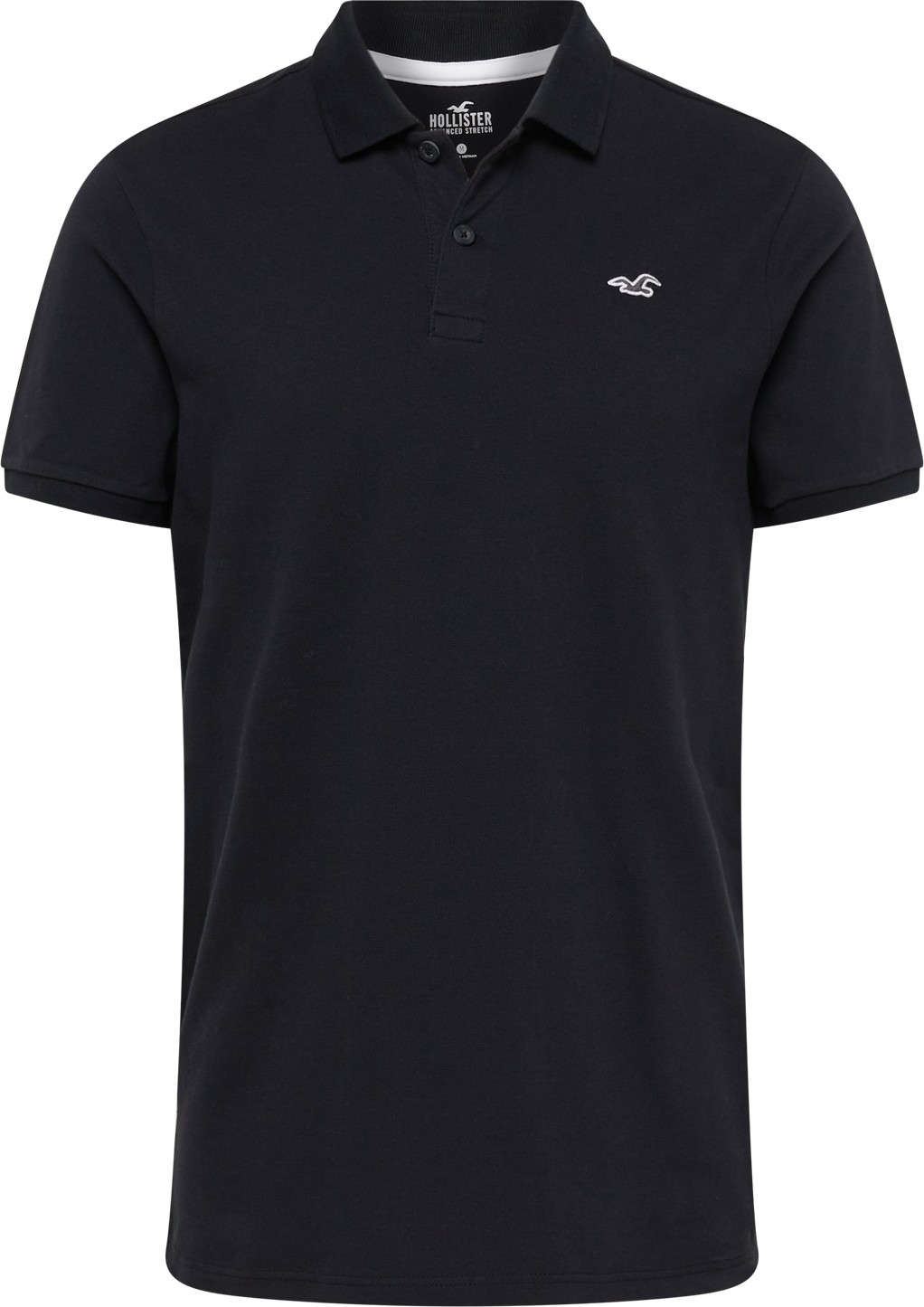 HOLLISTER Tričko černá / bílá