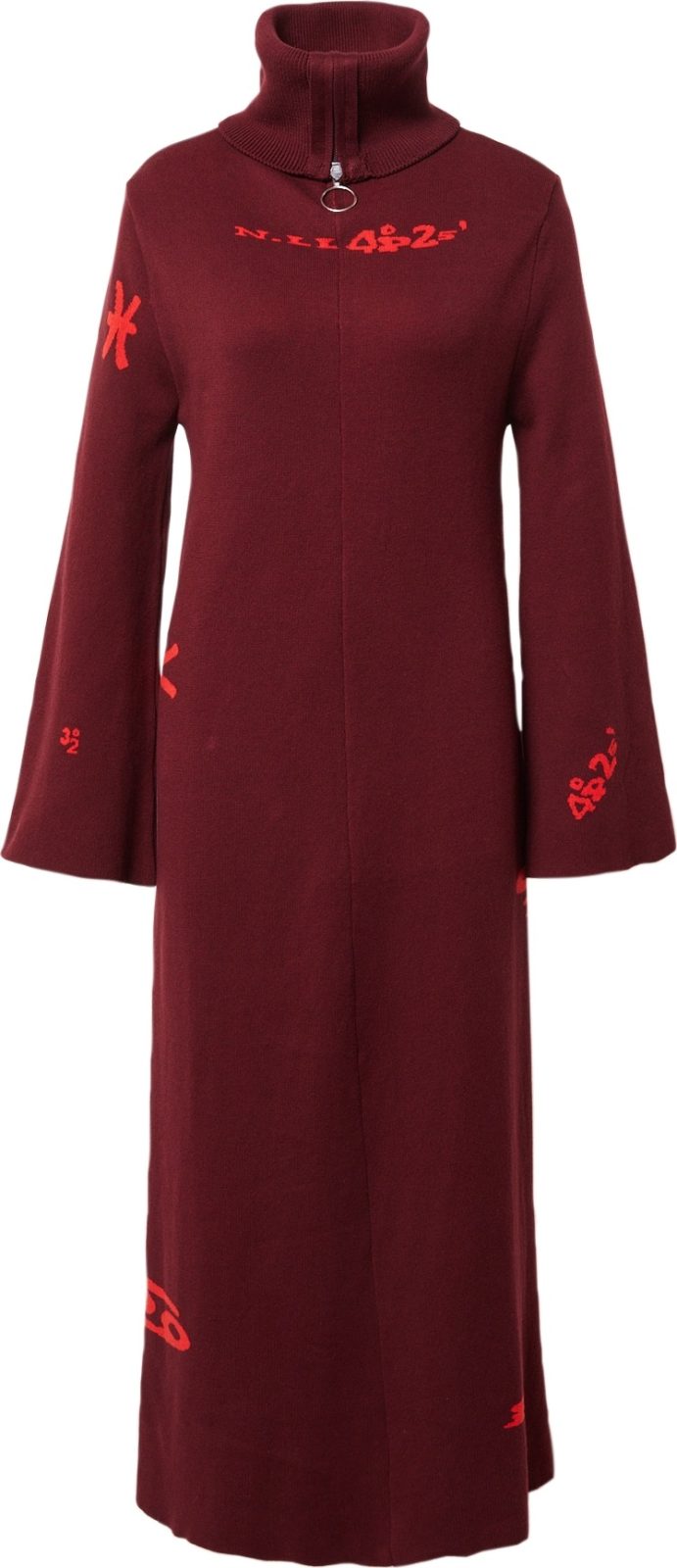 Hosbjerg Úpletové šaty 'Ida' burgundská červeň / světle červená