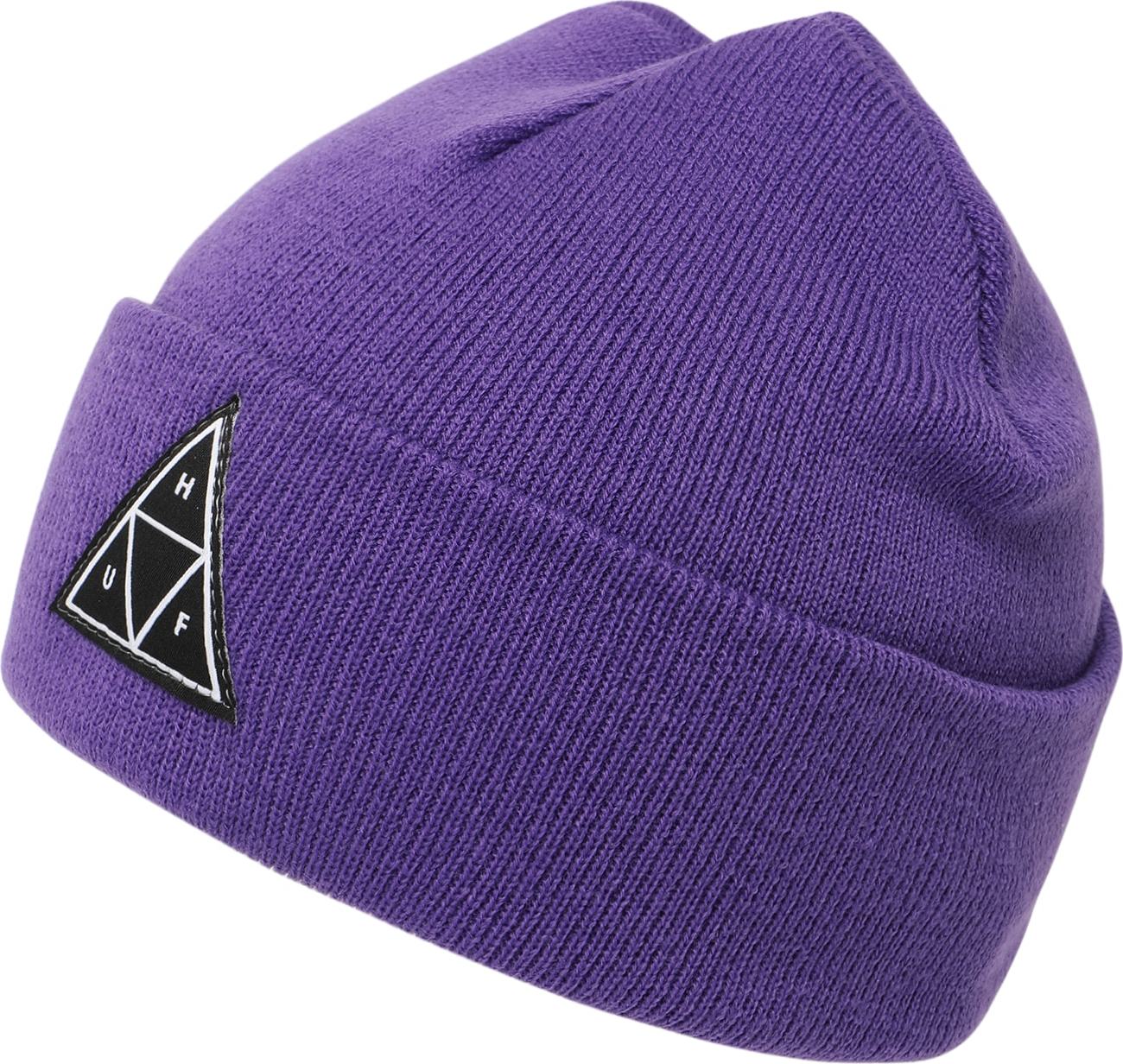HUF Čepice tmavě fialová / černá / bílá