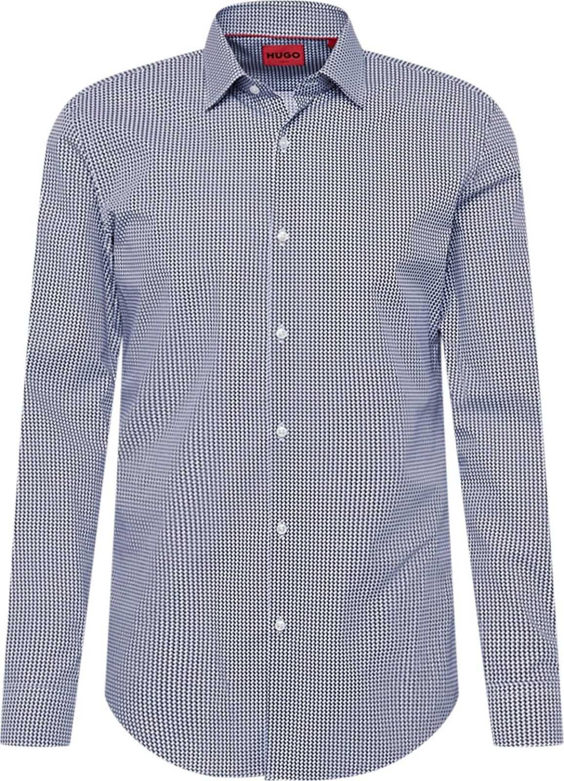 HUGO Košile 'Kenno' námořnická modř / bílá