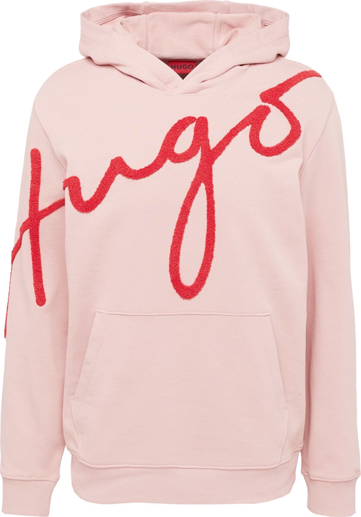 HUGO Mikina 'Dokapi' růžová / červená