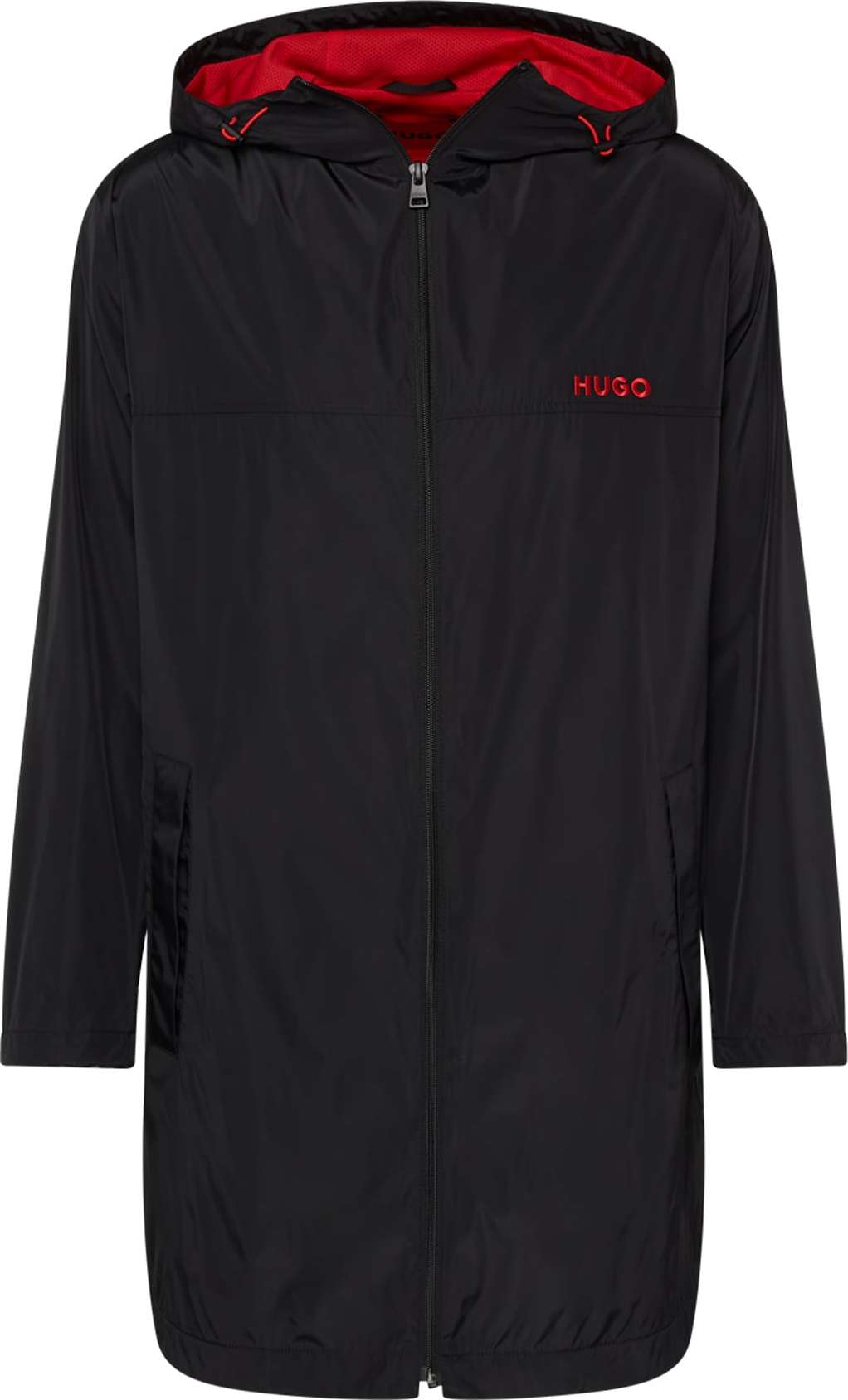 HUGO Přechodná bunda 'Maxxi' červená / černá