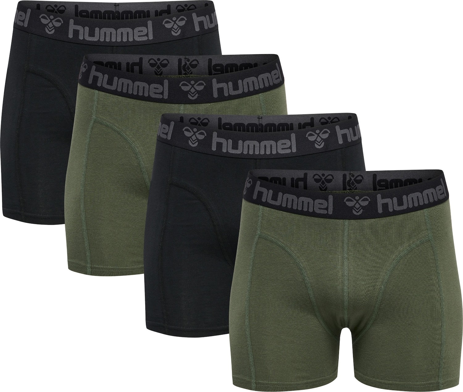 Hummel Boxerky 'Marston' tmavě šedá / olivová / černá