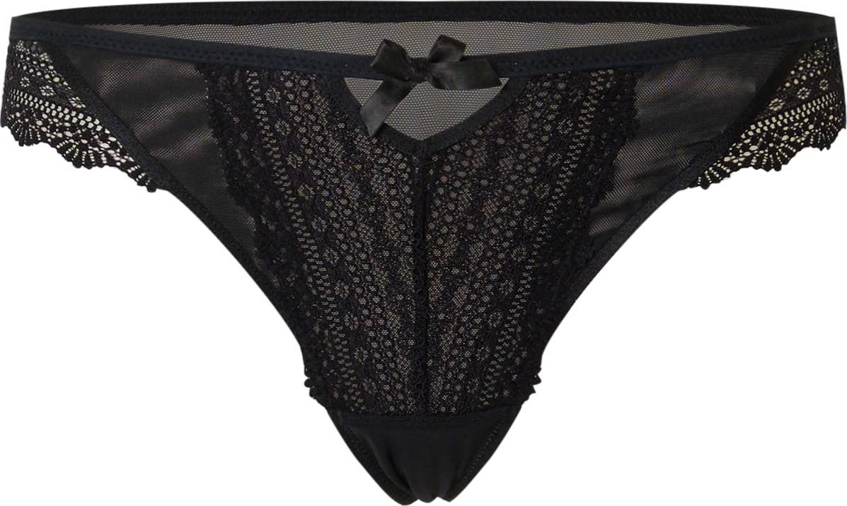 Hunkemöller Tanga černá