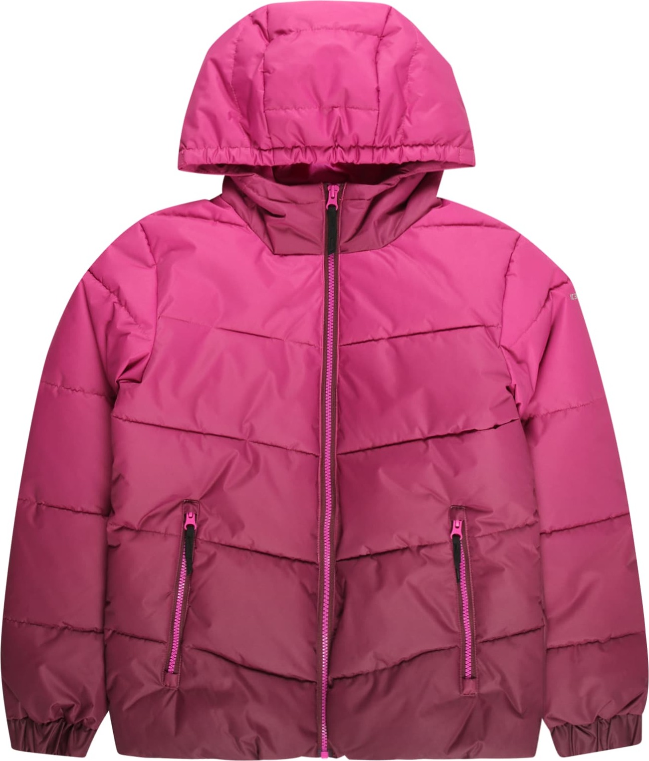 ICEPEAK Outdoorová bunda 'PIQEON' světle šedá / starorůžová / tmavě růžová