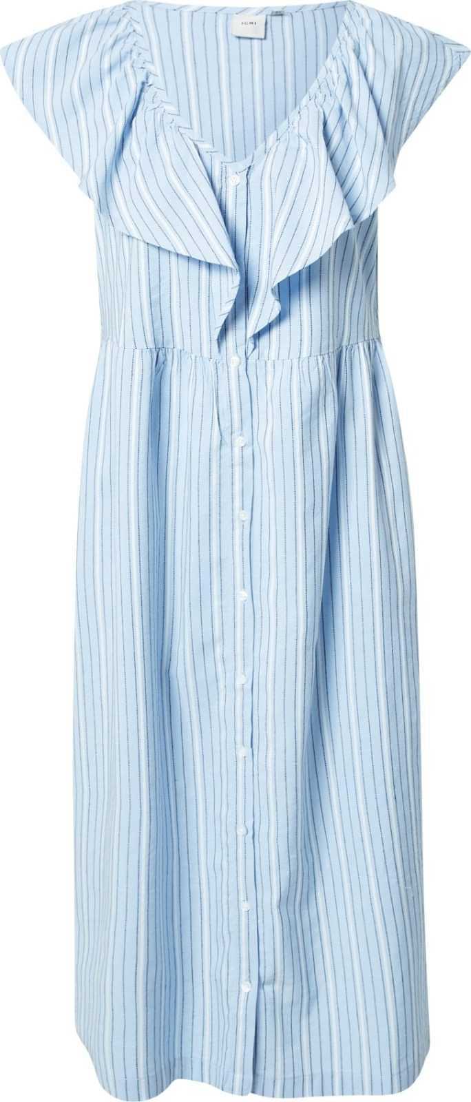 ICHI Letní šaty modrá / bílá