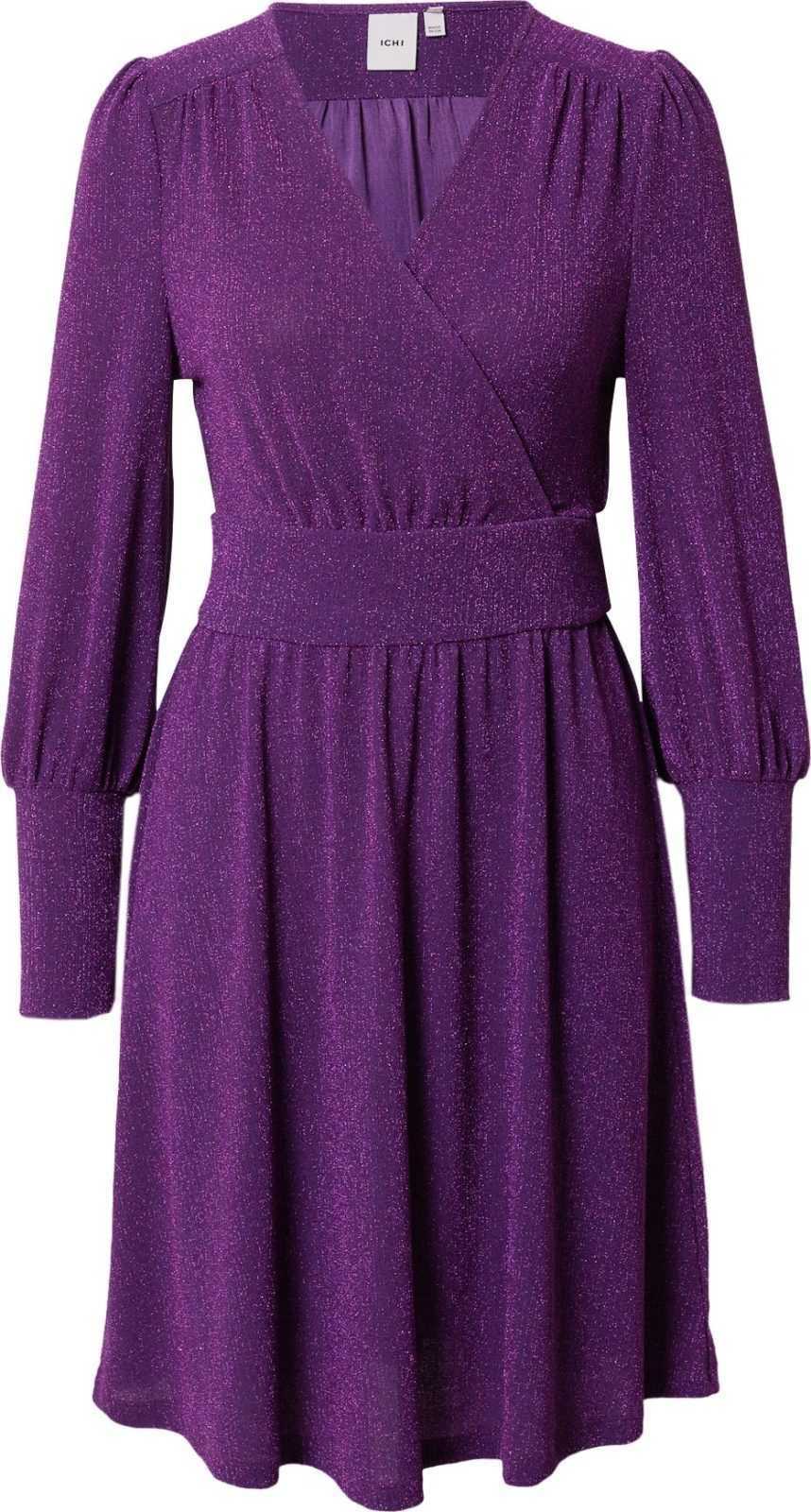 ICHI Šaty 'NELLY' tmavě fialová