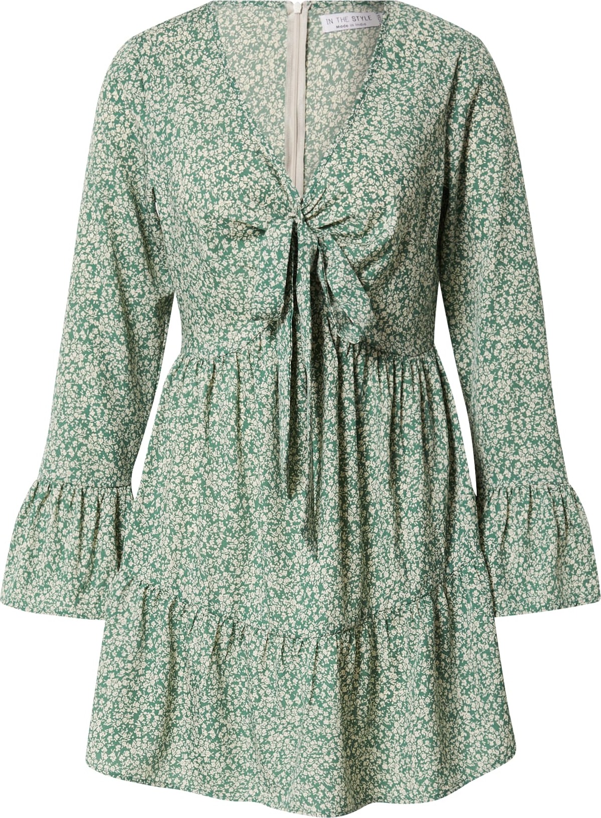 In The Style Šaty zelená / bílá
