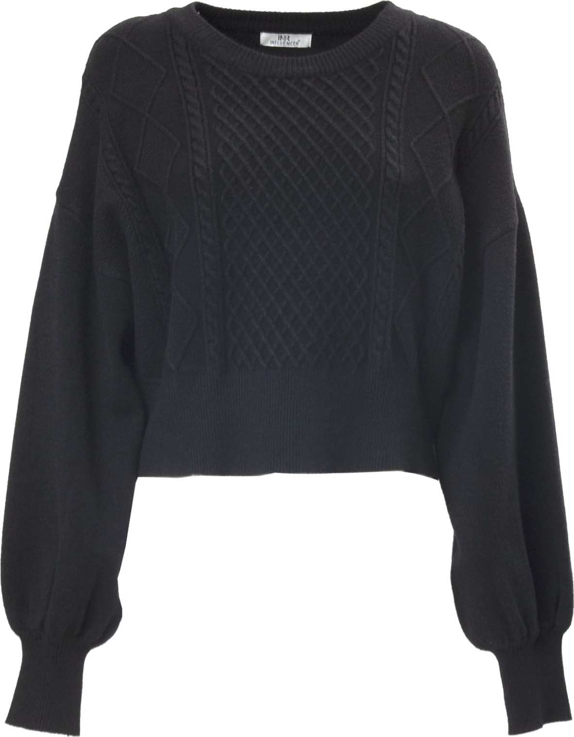 Influencer Svetr černá
