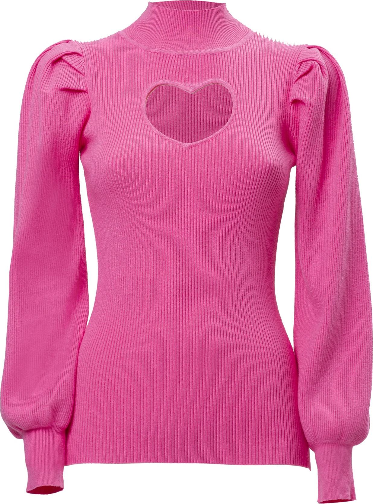 Influencer Svetr 'Heart' pink