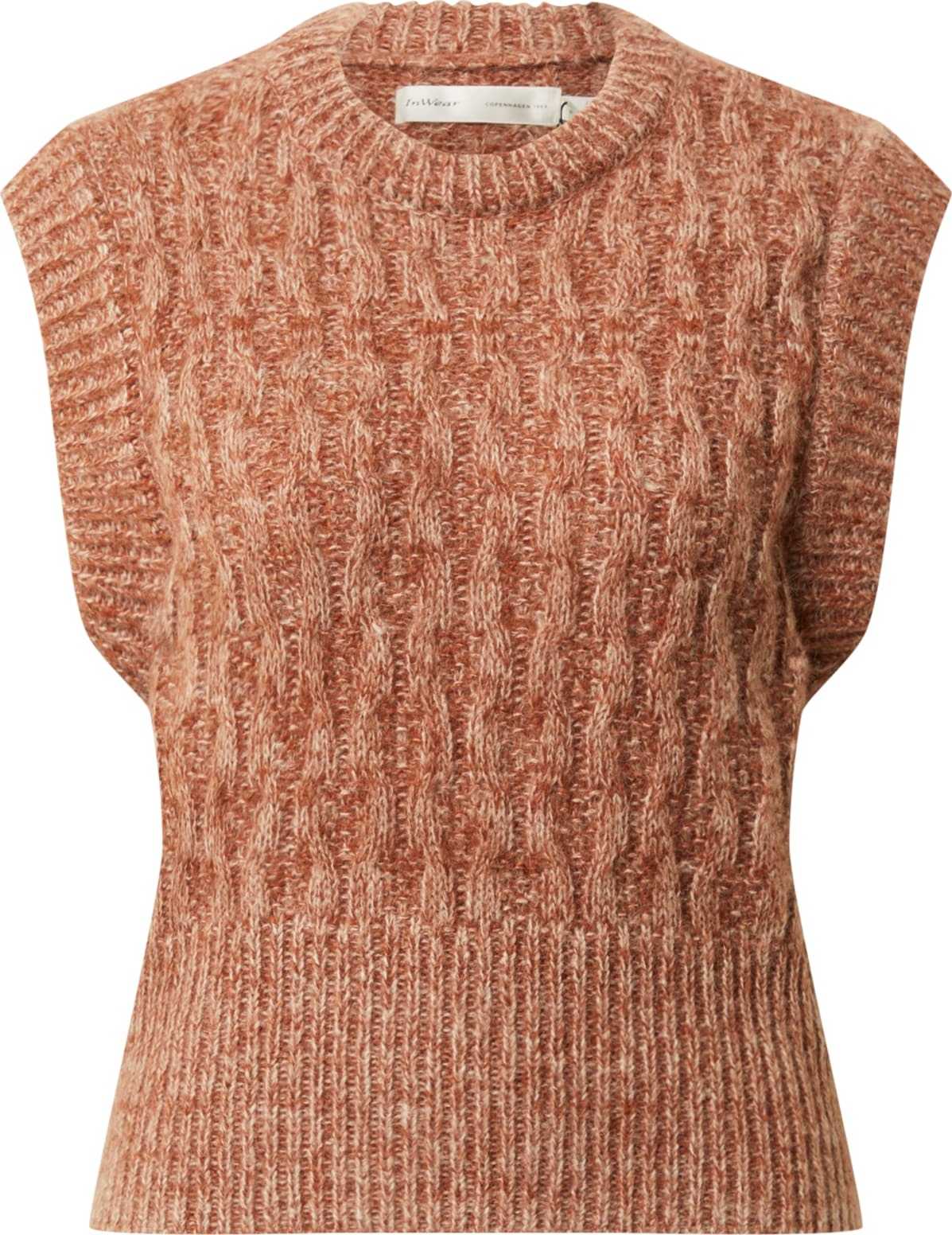 InWear Svetr 'ToanaI' hnědý melír