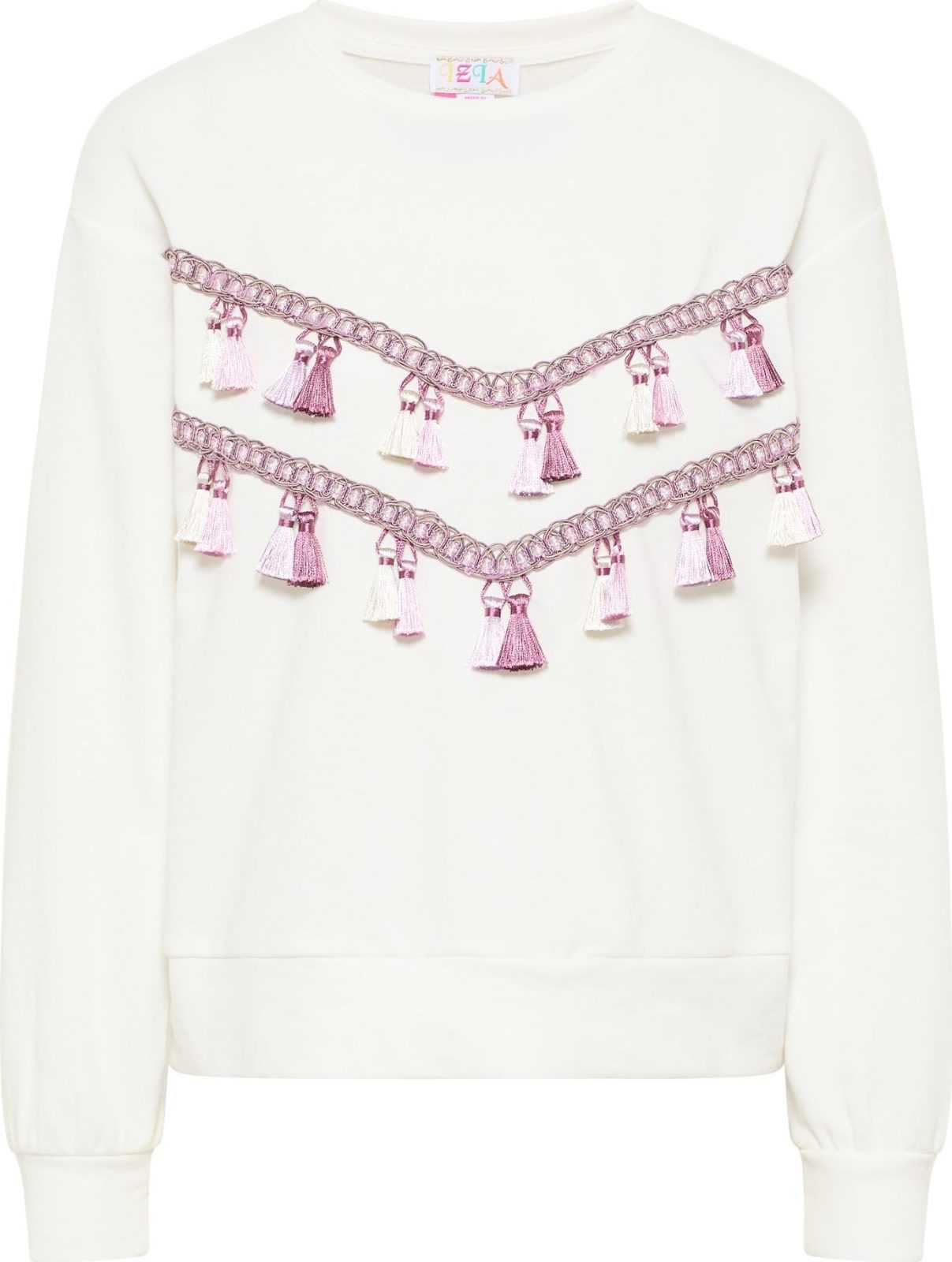 IZIA Mikina 'Hoona' fialová / růžová / bílá