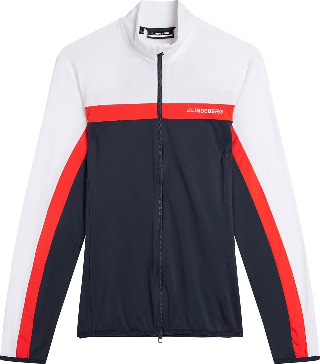 J.Lindeberg Sportovní mikina 'Jarvis' námořnická modř / červená / offwhite