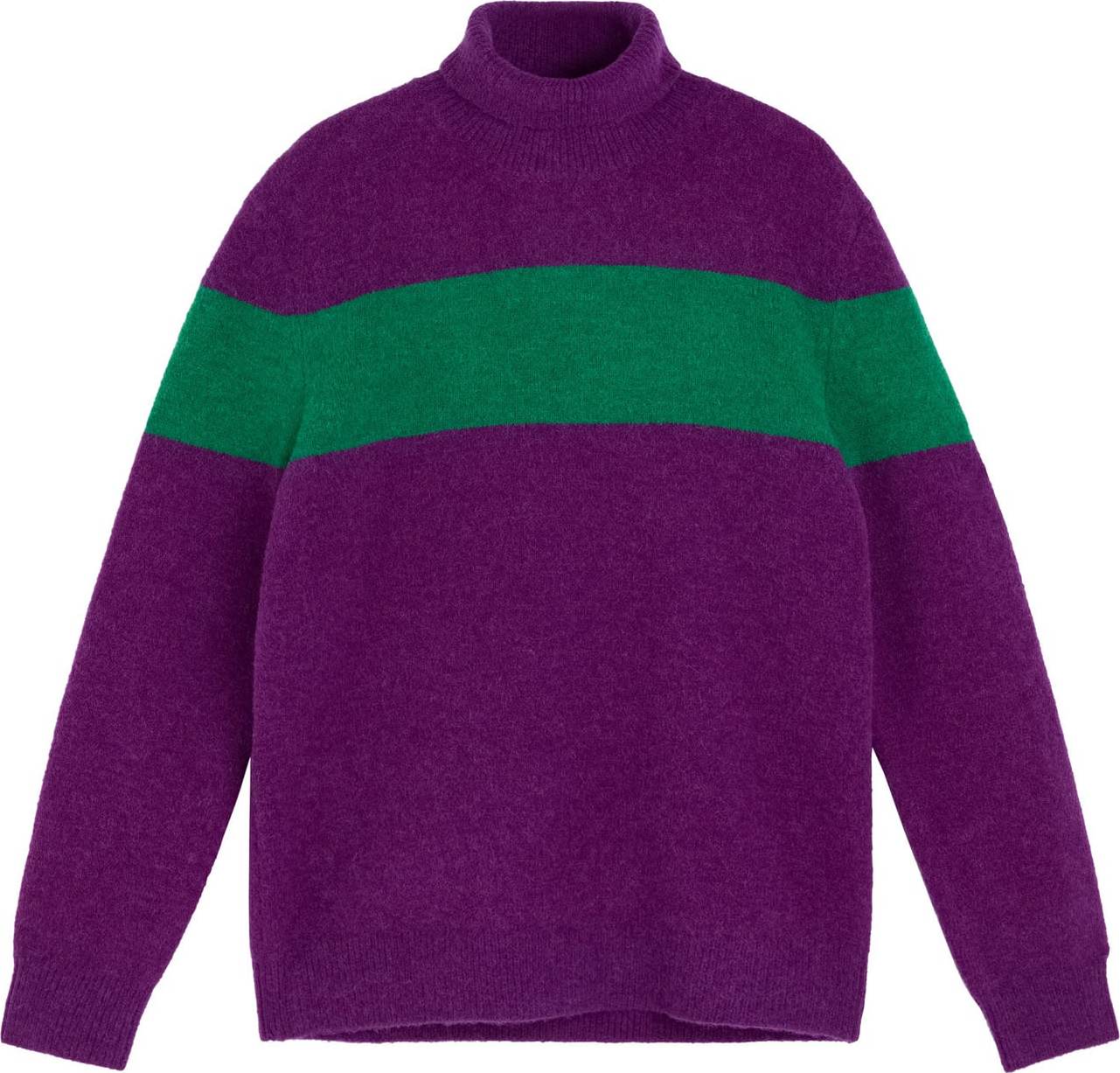 J.Lindeberg Sportovní svetr zelená / tmavě fialová