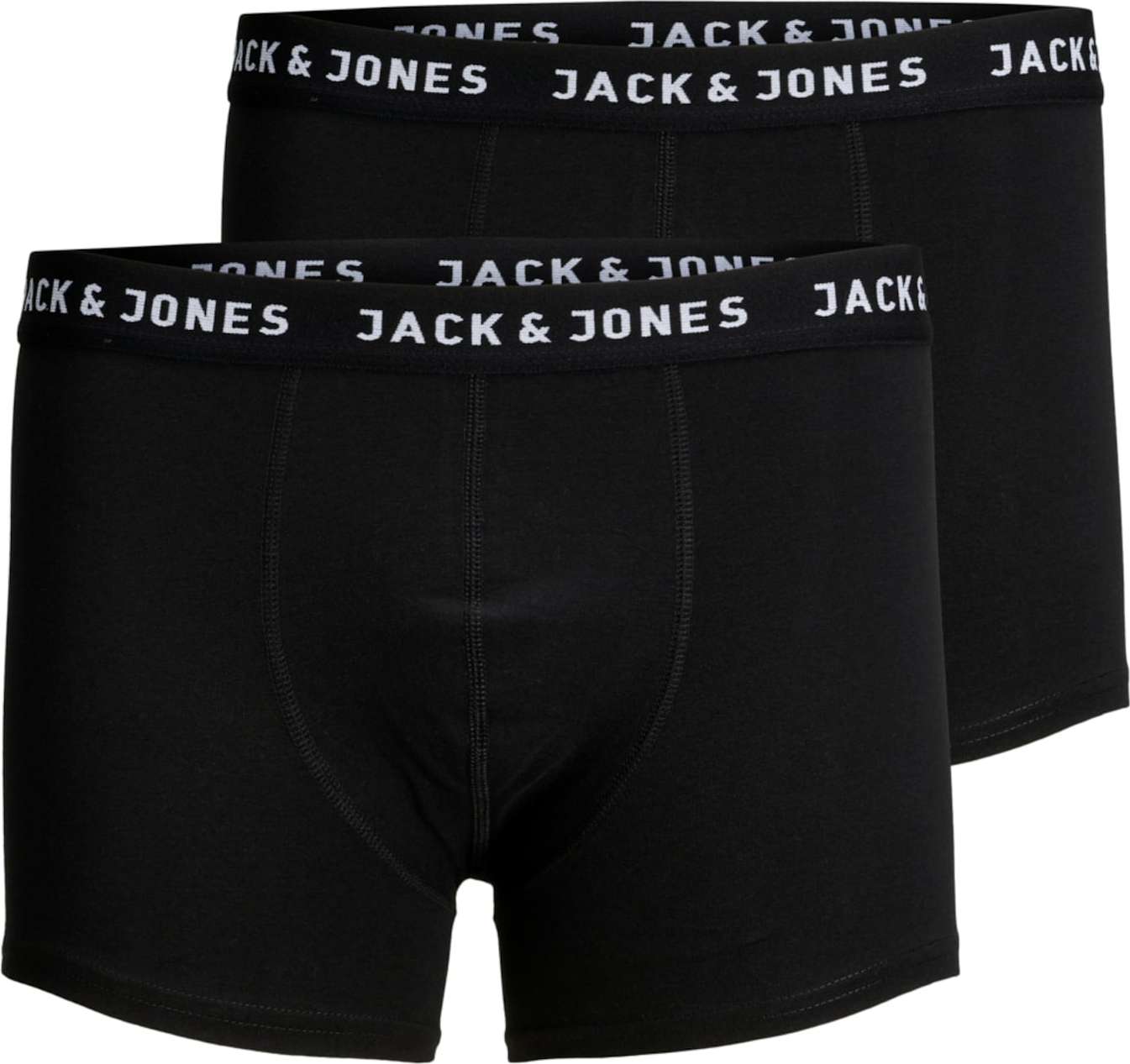JACK & JONES Boxerky černá / bílá