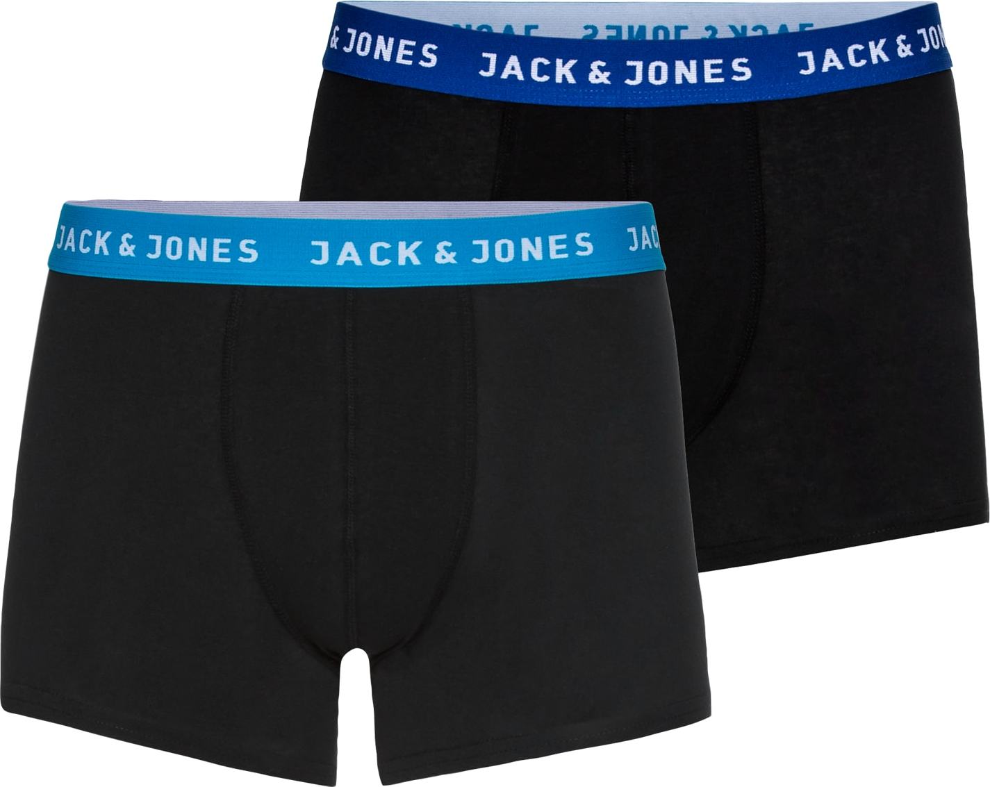 JACK & JONES Boxerky 'Rich' královská modrá / černá / bílá