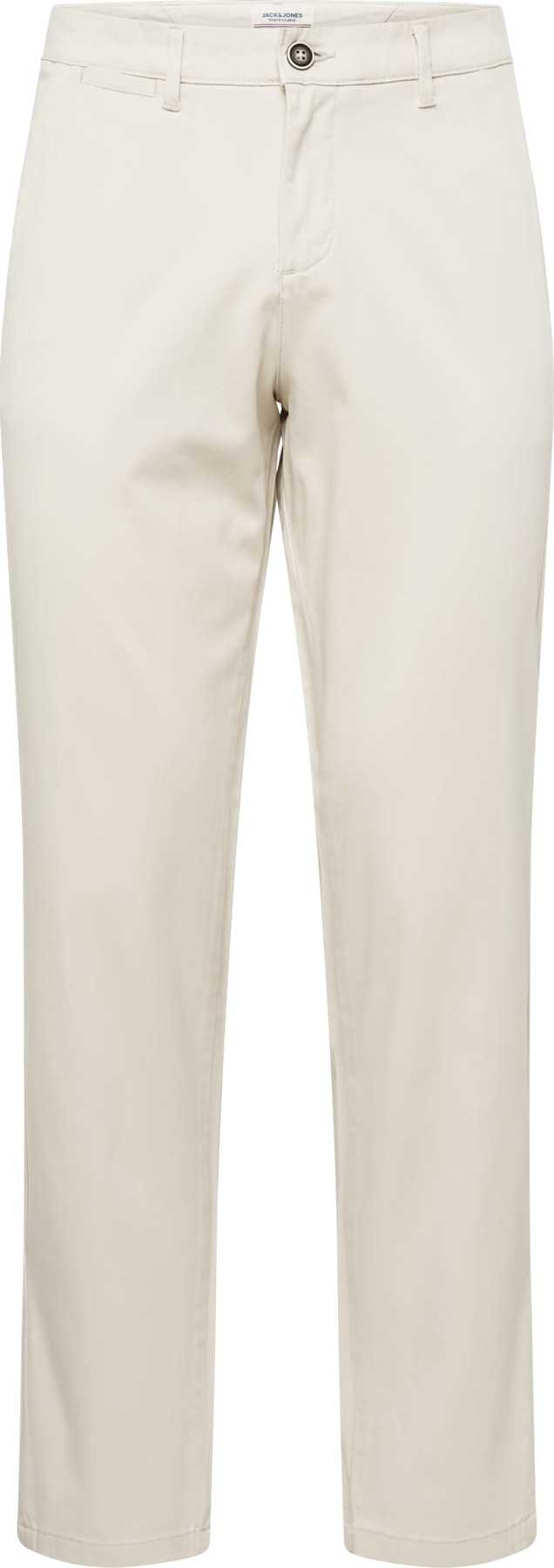JACK & JONES Chino kalhoty 'OLLIE' slonová kost