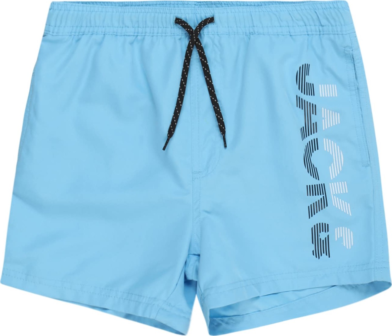 Jack & Jones Junior Plavecké šortky 'Fiji' nebeská modř / černá / bílá