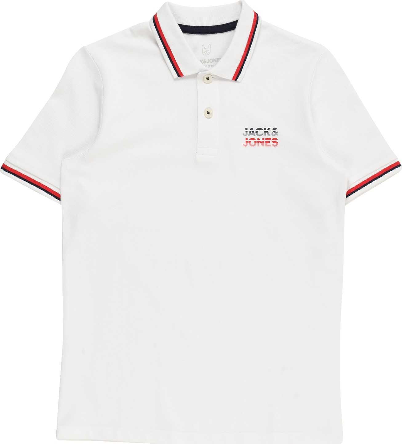 Jack & Jones Junior Tričko 'ATLAS' námořnická modř / červená / bílá