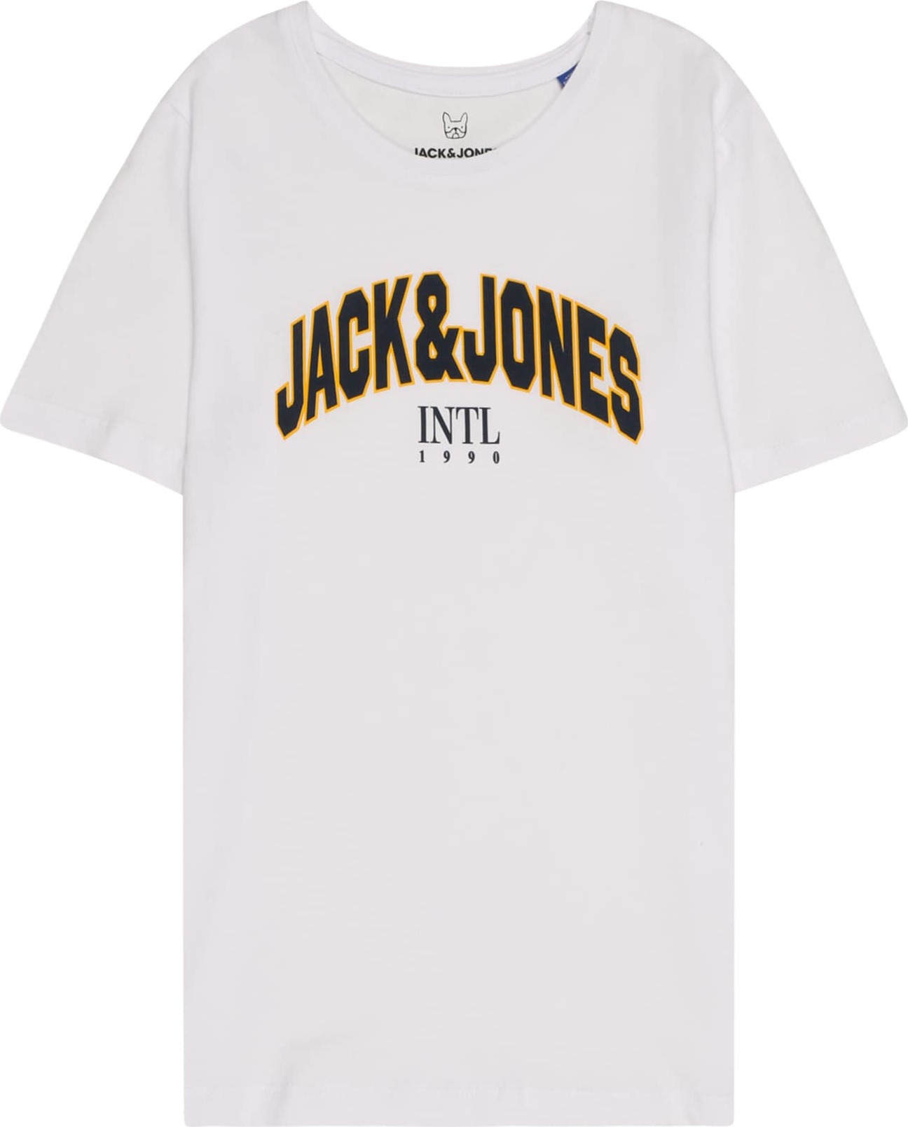 Jack & Jones Junior Tričko žlutá / černá / bílá