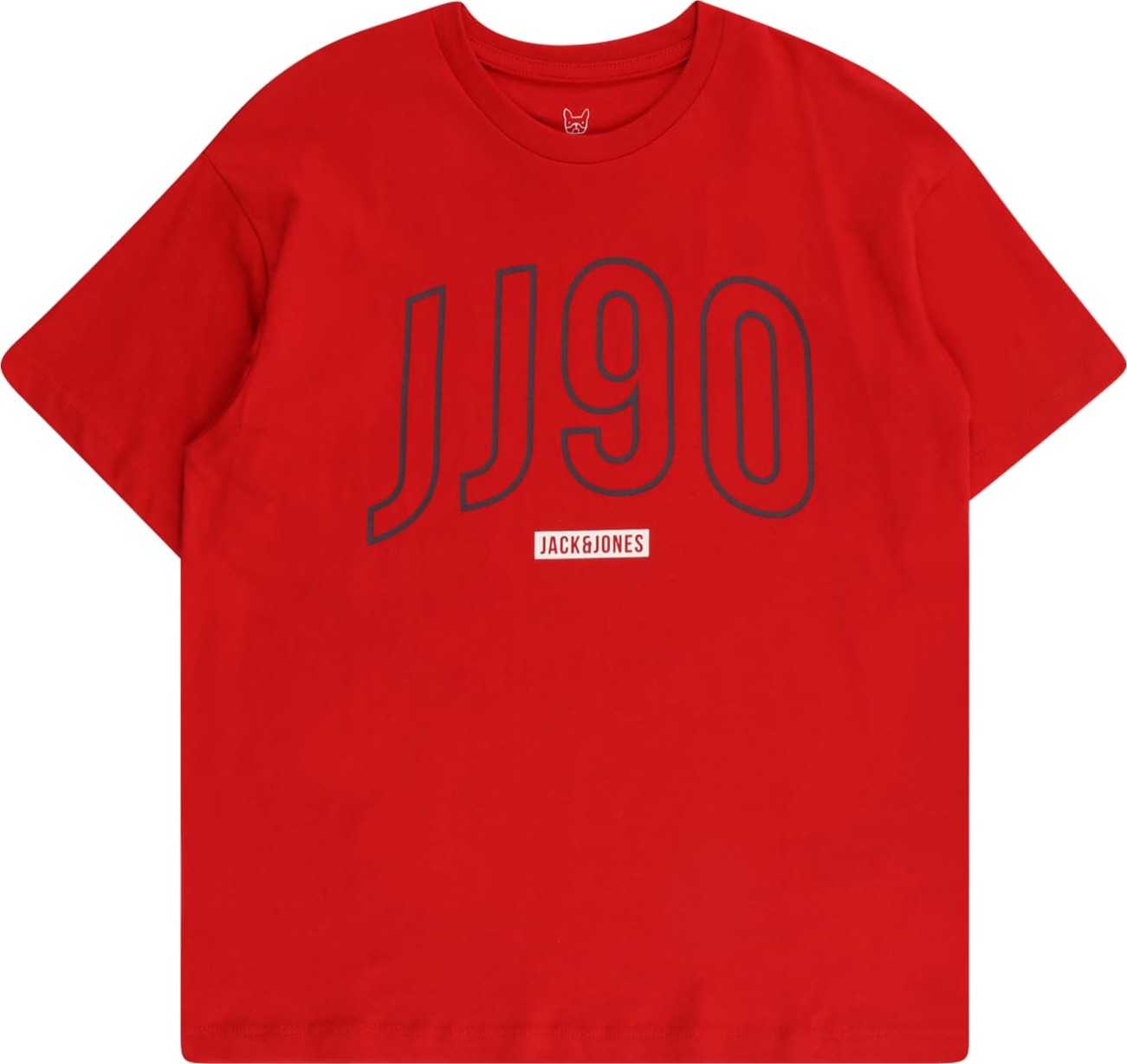 Jack & Jones Junior Tričko 'Colinn' červená / černá / bílá