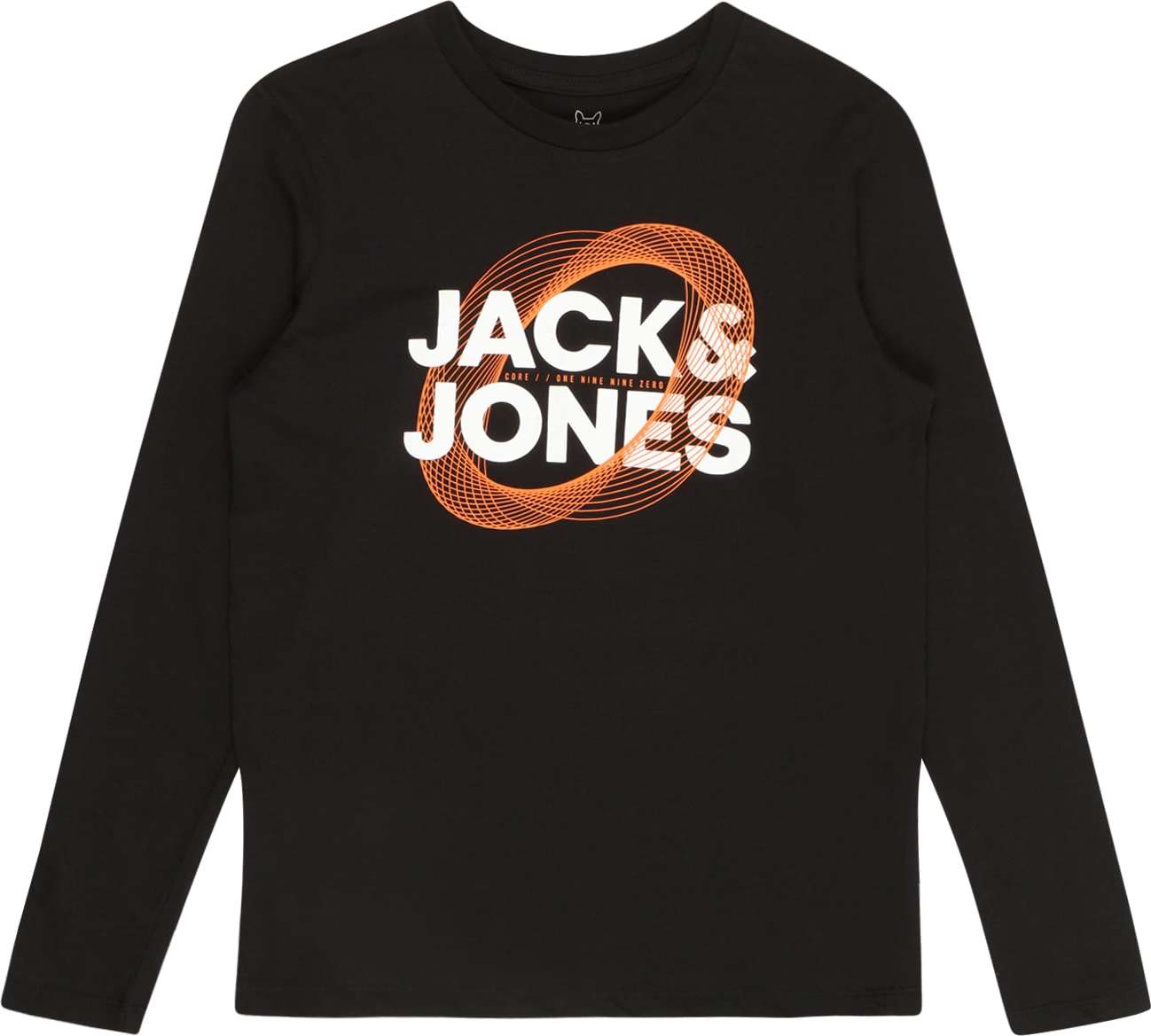 Jack & Jones Junior Tričko 'LUCA' oranžová / černá / bílá