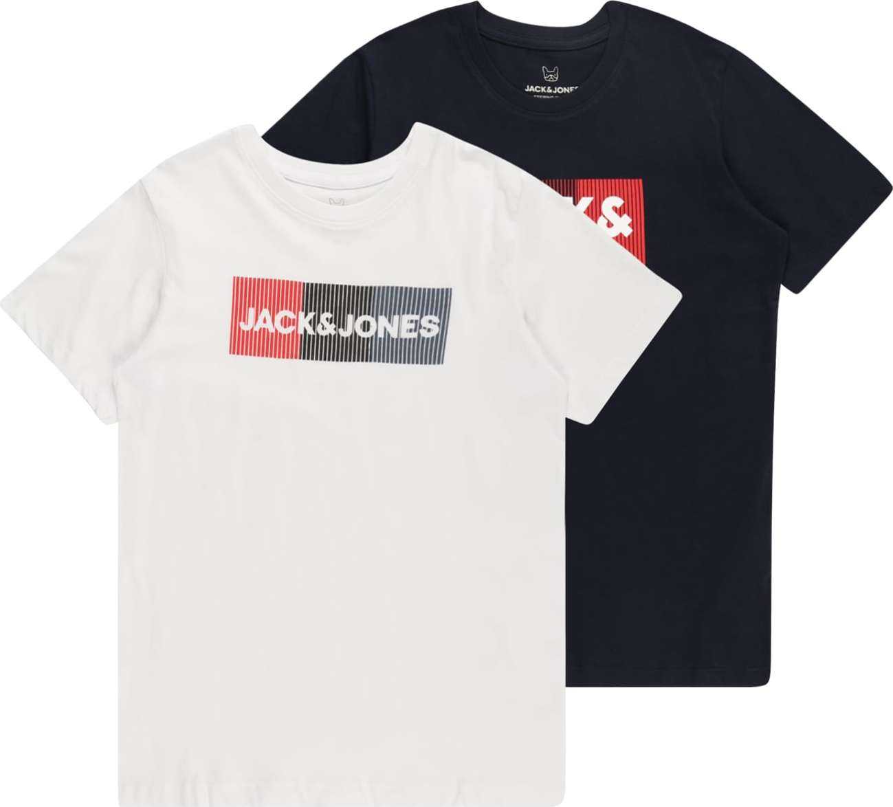 Jack & Jones Junior Tričko marine modrá / noční modrá / červená / bílá