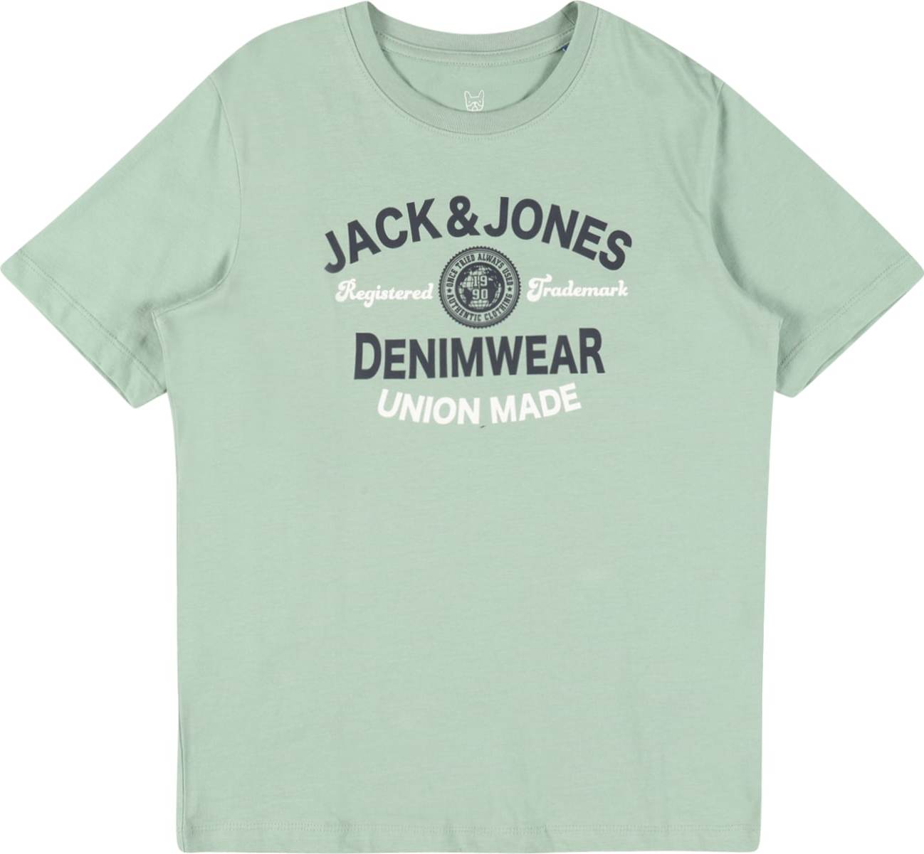 Jack & Jones Junior Tričko marine modrá / světle zelená / bílá