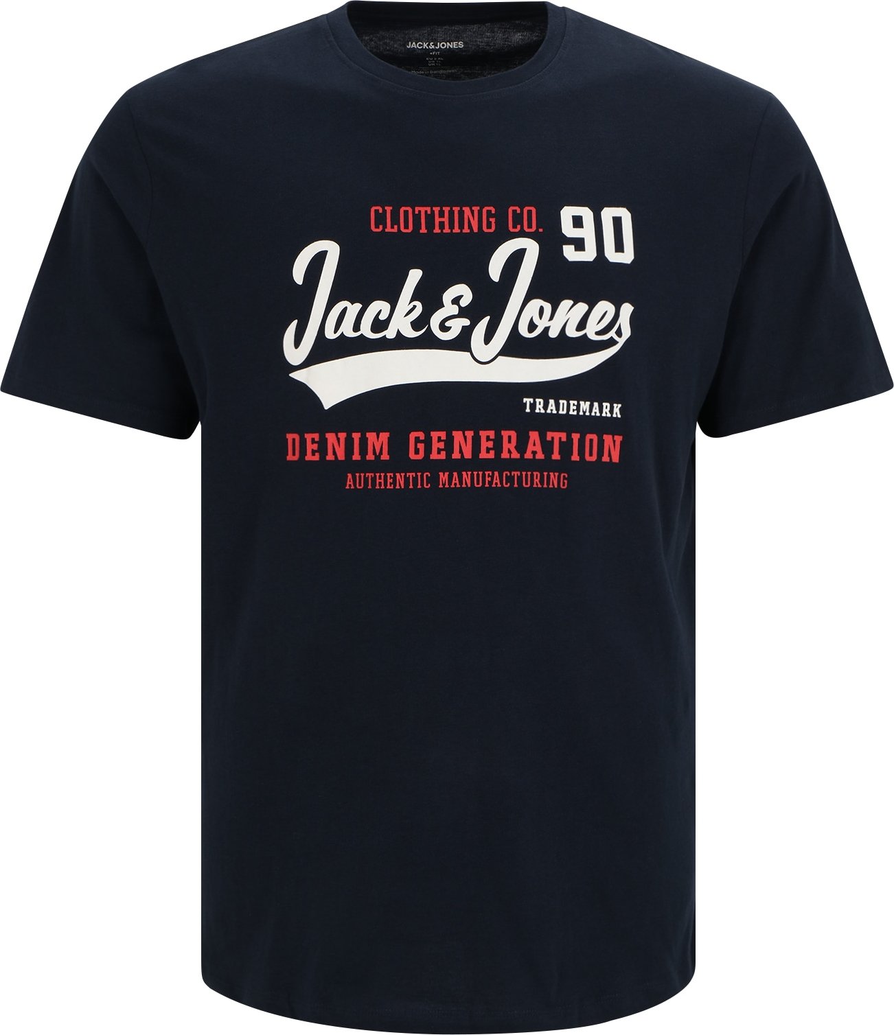 Jack & Jones Plus Tričko námořnická modř / červená / bílá