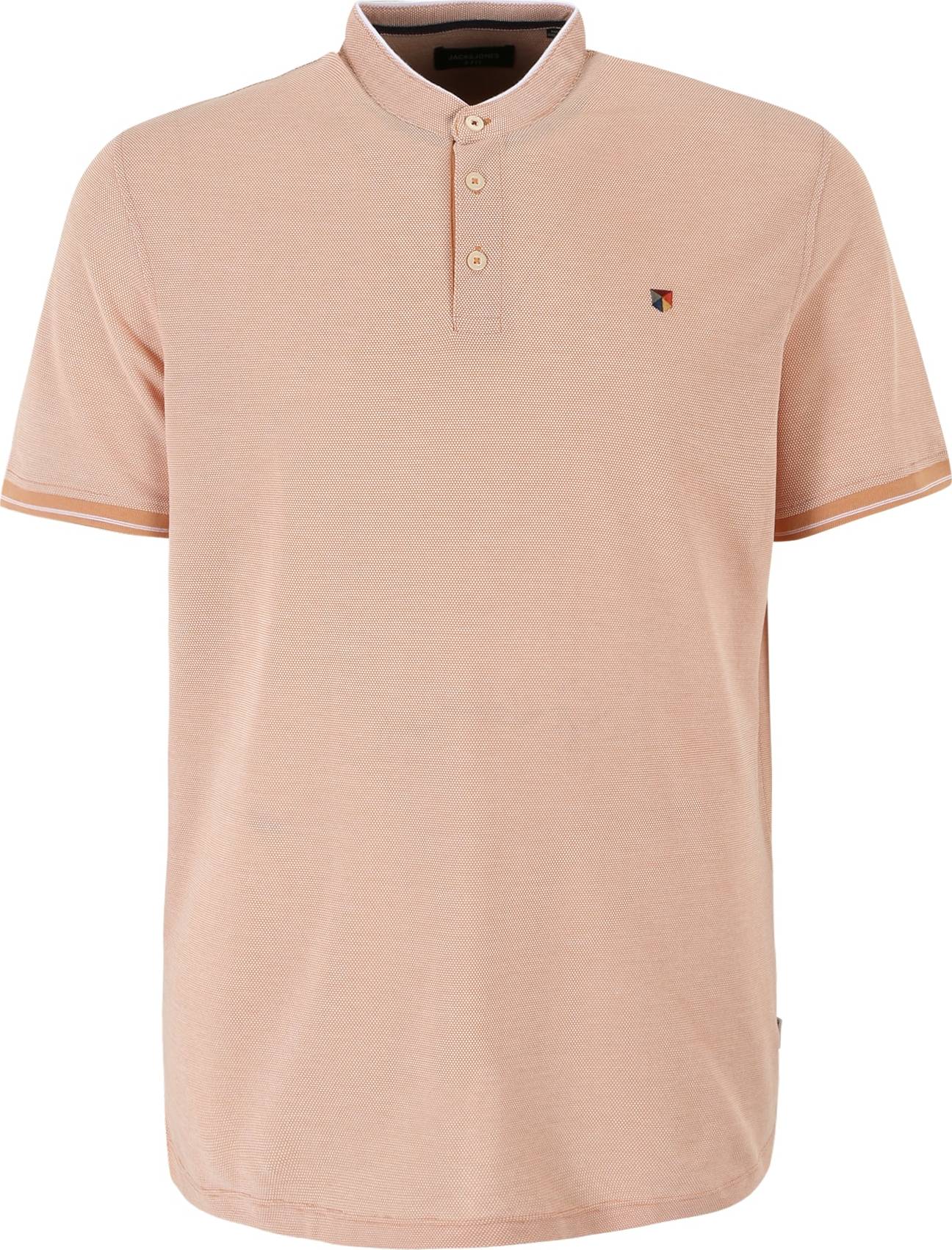 JACK & JONES Tričko 'Win' oranžová / bílá