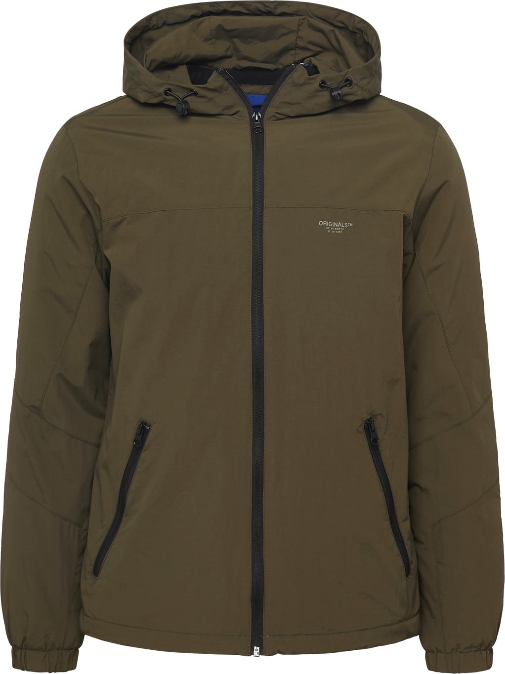 JACK & JONES Přechodná bunda 'BECKS' jedle / černá