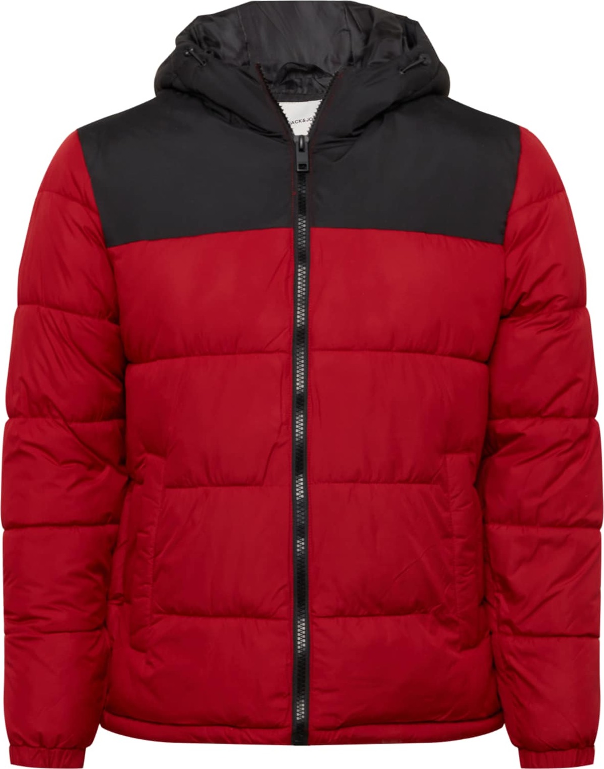 JACK & JONES Přechodná bunda 'PAUL' tmavě modrá / červená