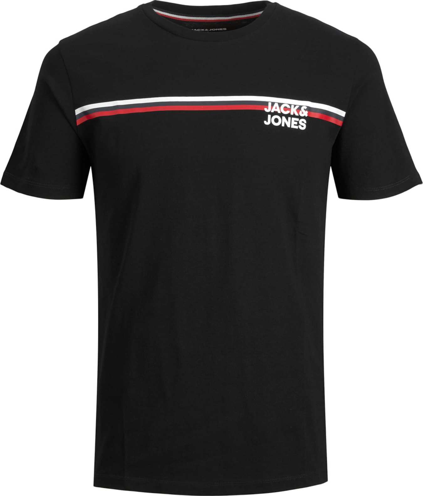JACK & JONES Tričko červená / černá / bílá