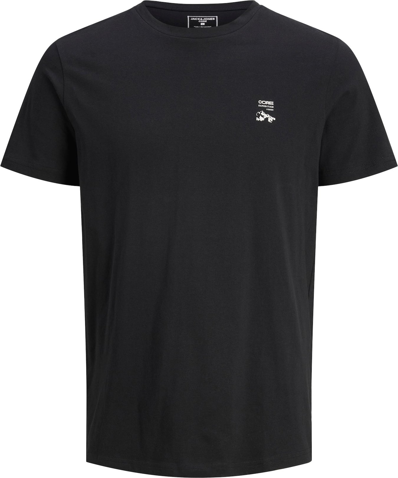 JACK & JONES Tričko 'MAPPING' světlemodrá / černá / bílá