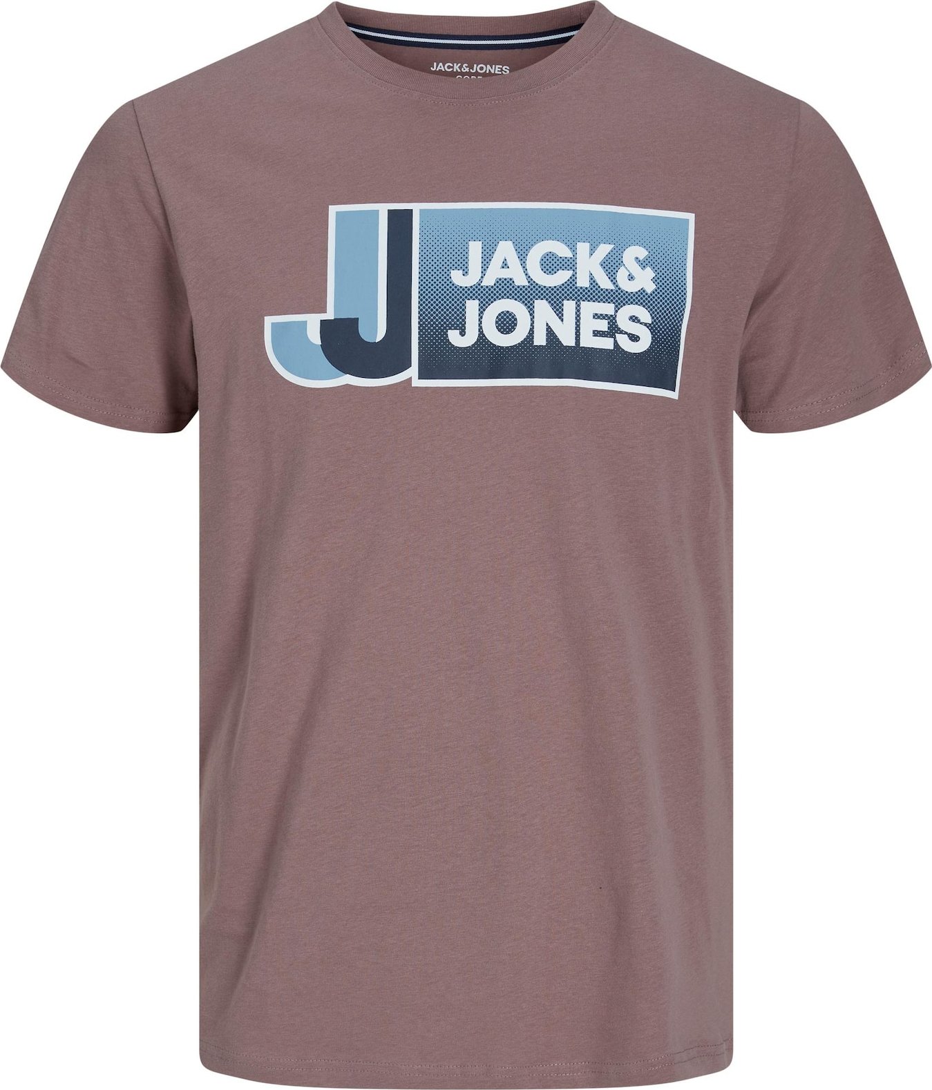 JACK & JONES Tričko světlemodrá / tmavě modrá / bledě fialová / bílá