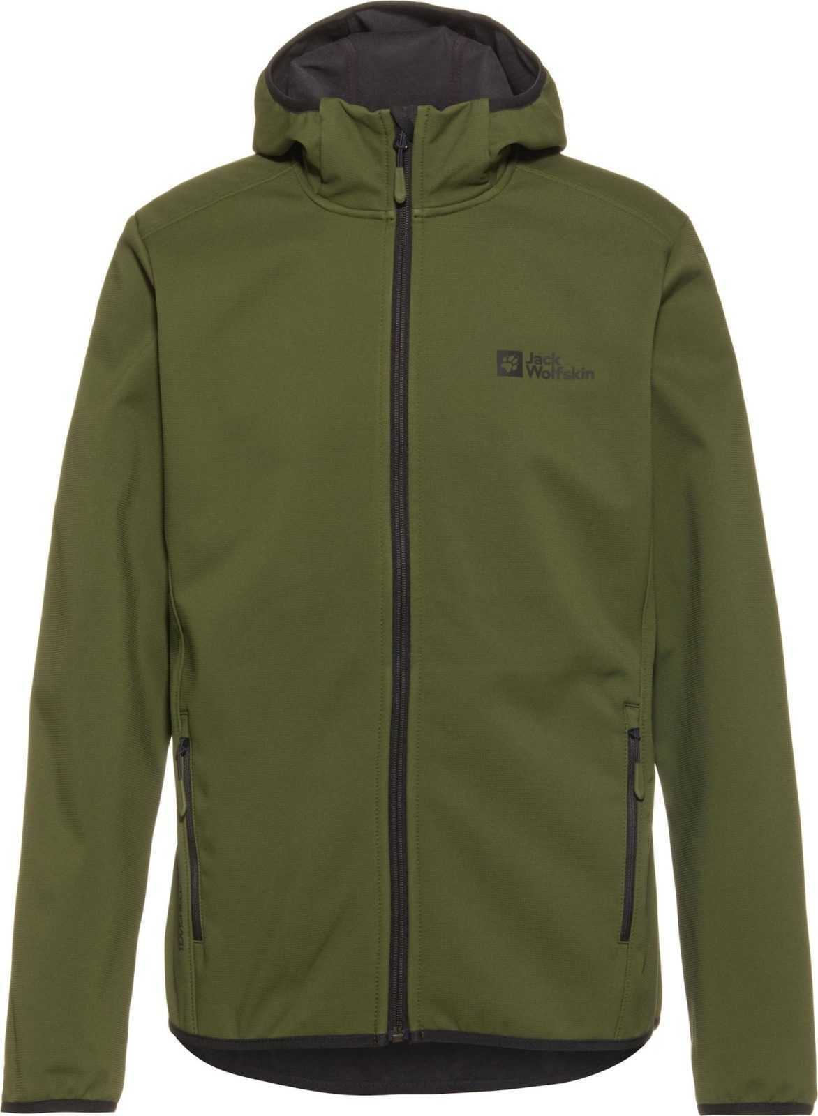 JACK WOLFSKIN Outdoorová bunda 'Bornberg' olivová / černá