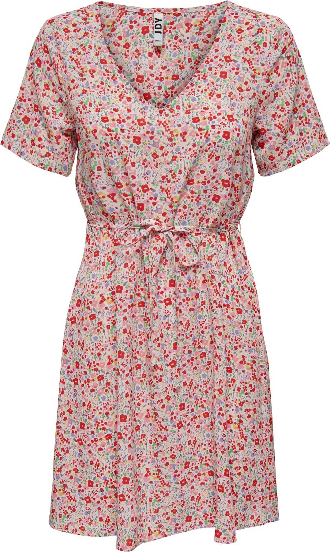 JDY Šaty 'NOLIA' světlemodrá / růžová / krvavě červená / bílá