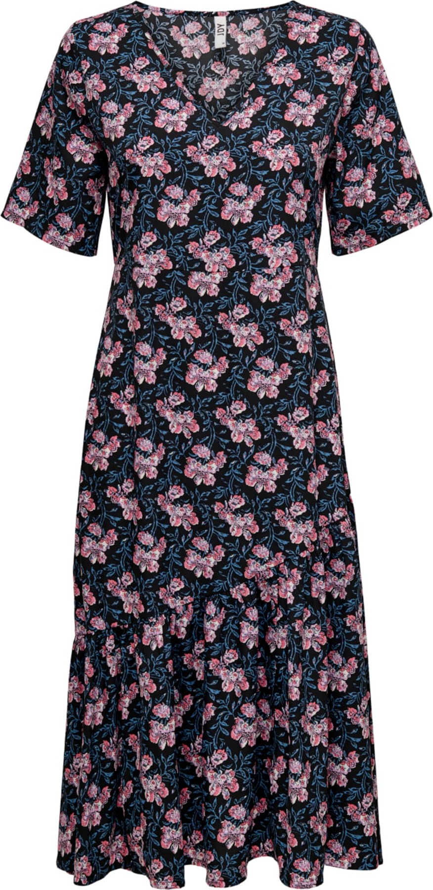 JDY Šaty 'Ramina' modrá / růžová / světle růžová / černá
